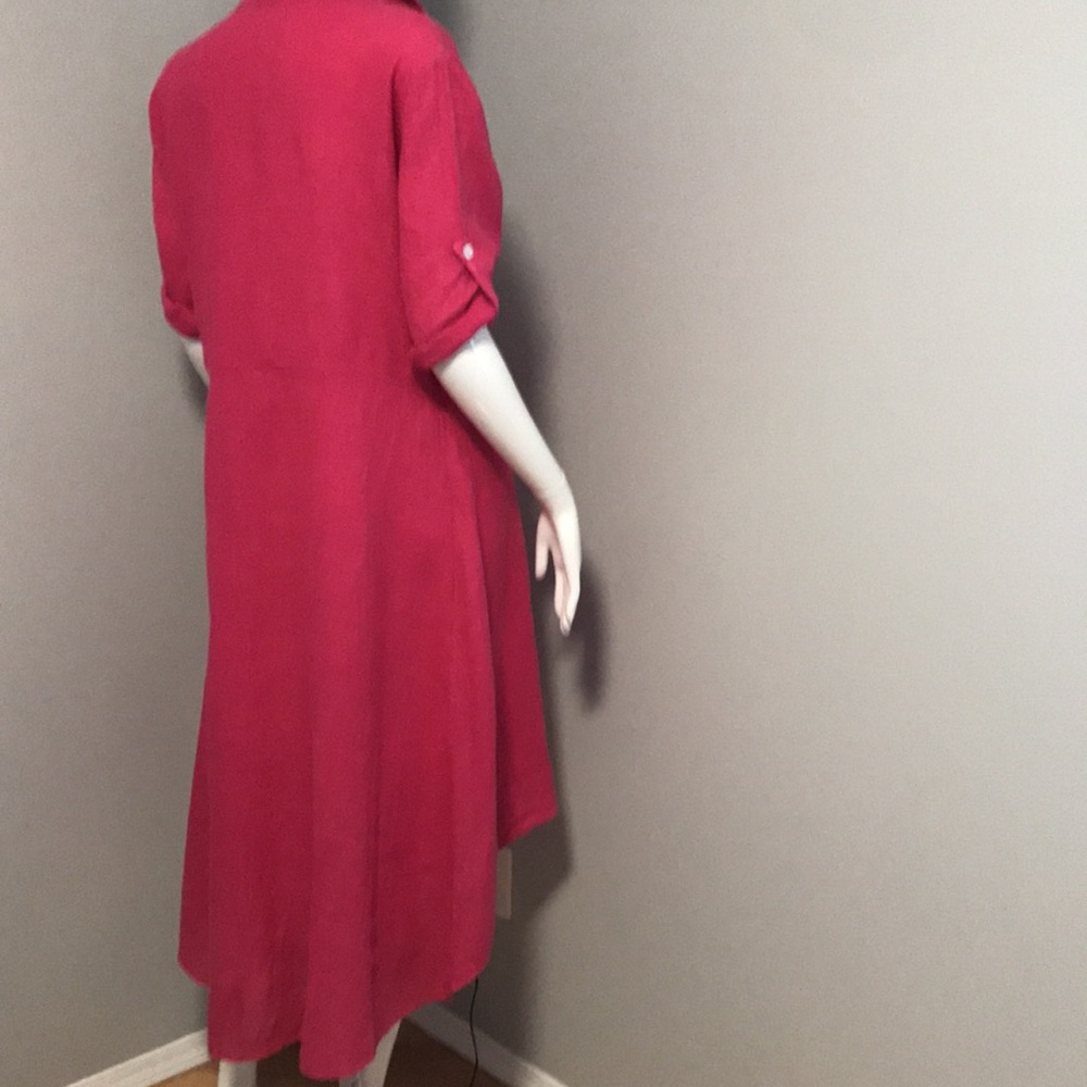 Francesca Bettini linen high low dress